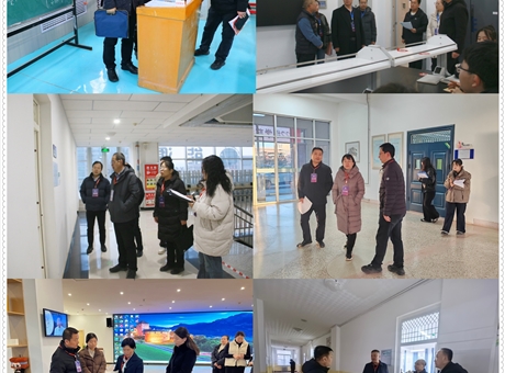 校領導檢查新學期開學準備工作